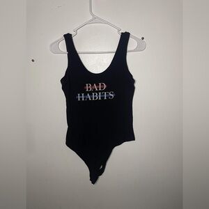Women’s bad habit, bodysuit size large
